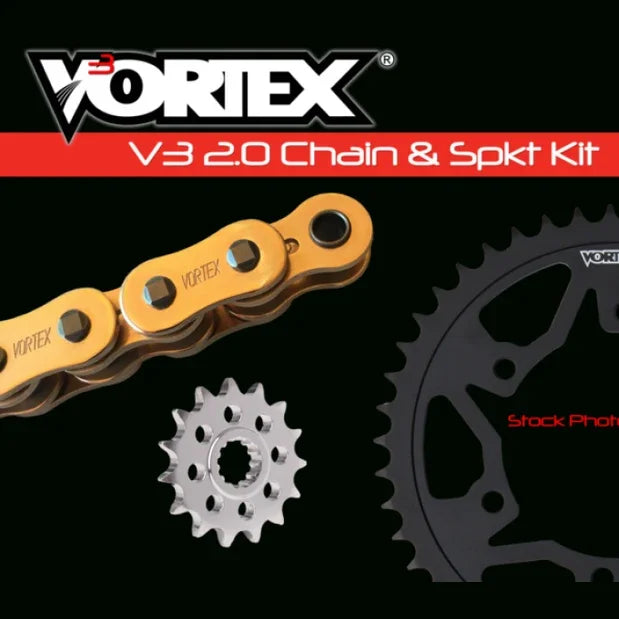 Vortex Racing Chain & Sprocket Kit CKG5148 Gold - Vortex Racing motorcycle part
