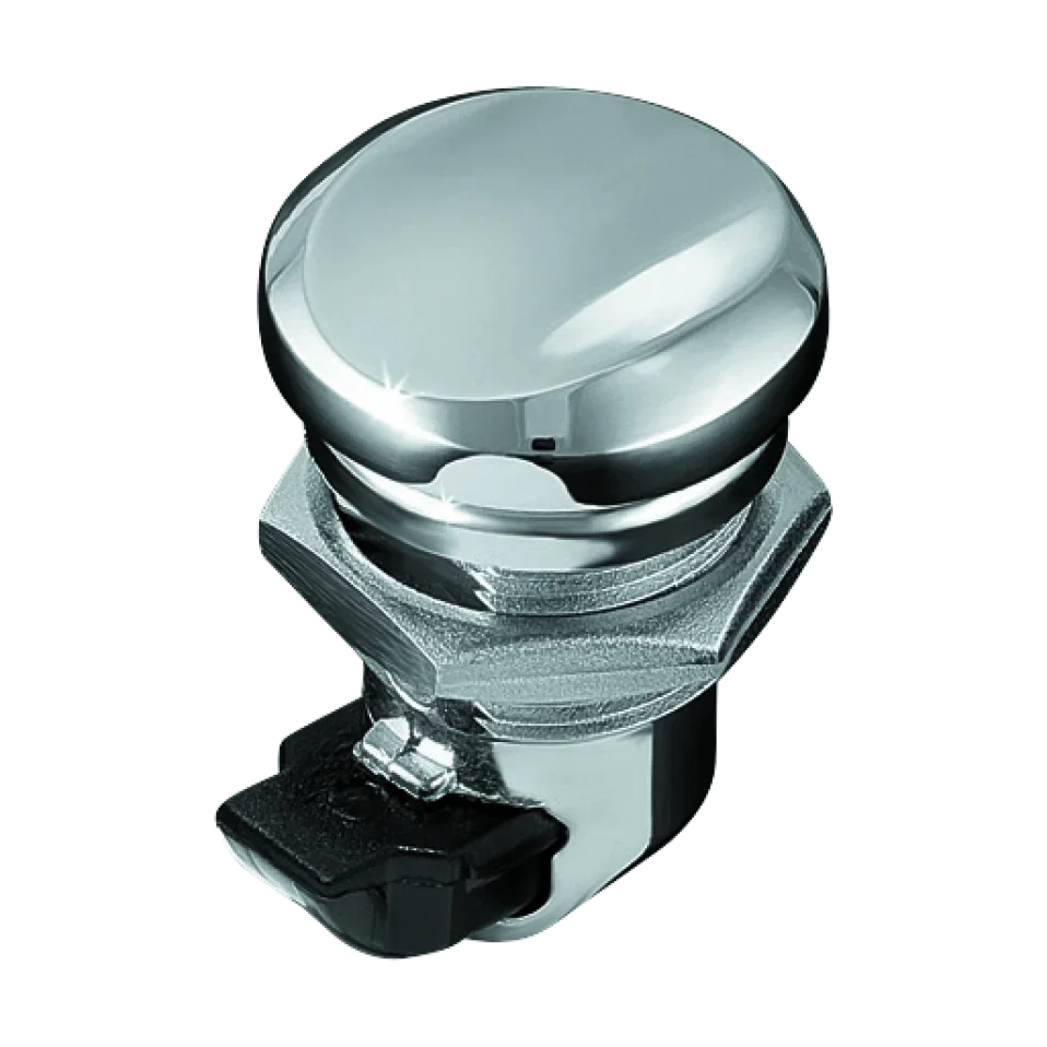 Kuryakyn Push-Button Fuel Door Latch Chrome - Harley-Davidson