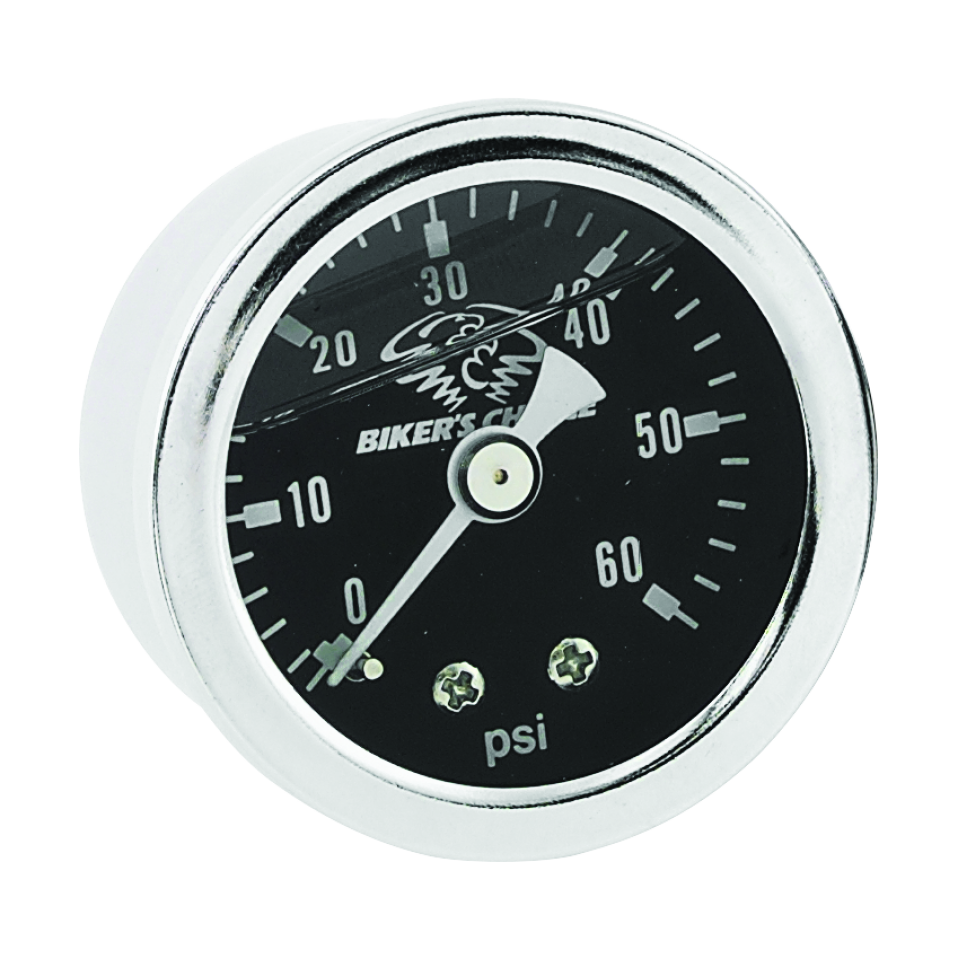 Biker's Choice 0-60 PSI Liquid-Filled Oil Pressure Gauge - 210079 product image