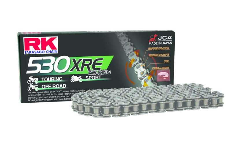 RK Chain 530XRE XW-Ring Motorcycle Chain 120L Natural