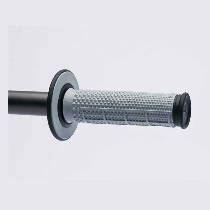 Renthal MX Dual Compound Grips Taper Half Waffle - Grey/Black