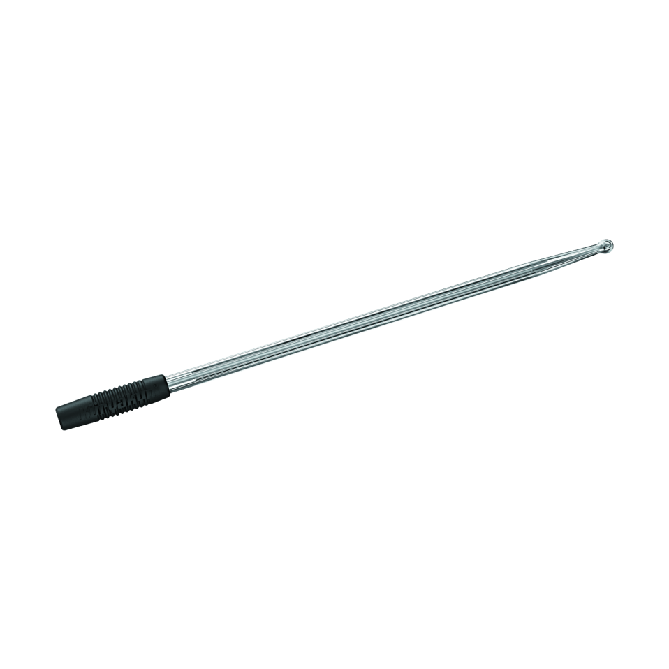 Kuryakyn Billet Antenna Round/Grooved Chrome - Multi-Fit