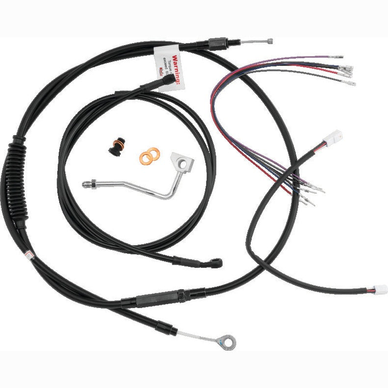 Burly Brand Harley Touring Cable & Line Kit 18-Inch Gorilla - Black product image