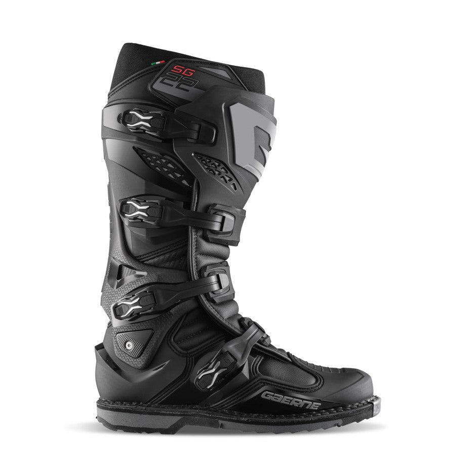 Gaerne SG22 Motocross Boots Black - Size 12