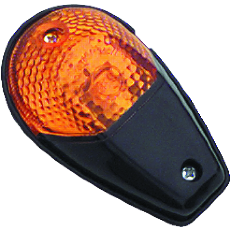 BikeMaster Universal Flush Mount Marker Light - Black/Amber product image
