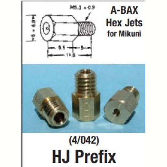 EBC HJ460-4 Mikuni Hex Carburetor Jets 4-Pack product image 1