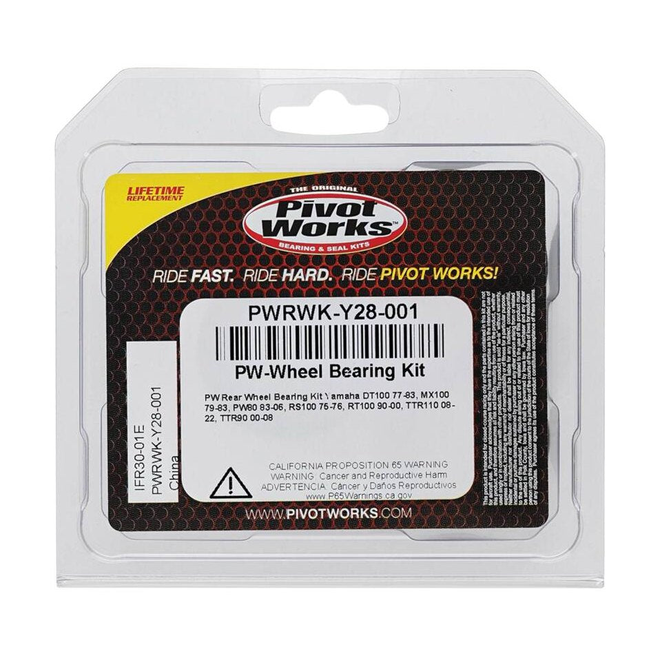 Pivot Works Yamaha PW80 Rear Wheel Bearing Kit