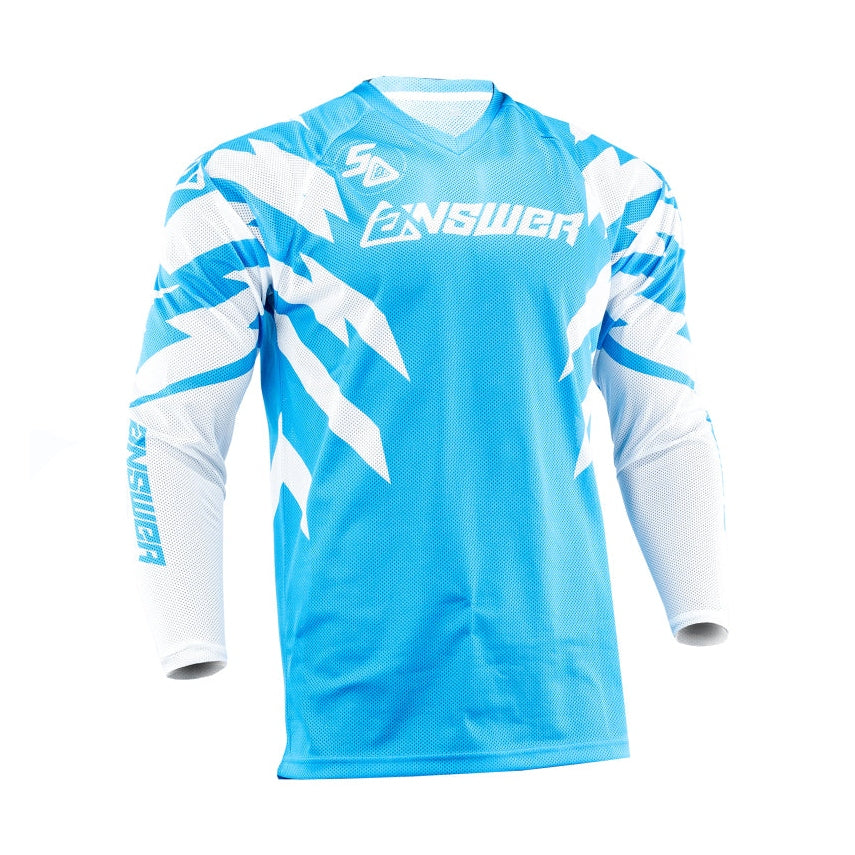 Answer 26 LE Syncron Rizz Vented Jersey Cyan/White/Black Youth - Large