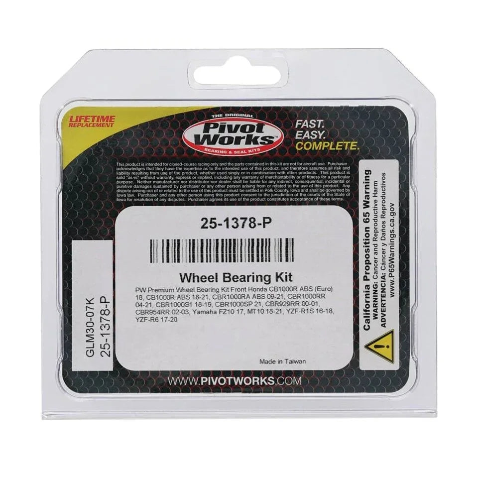 Pivot Works 25-1378-P Wheel Bearing & Seal Kit