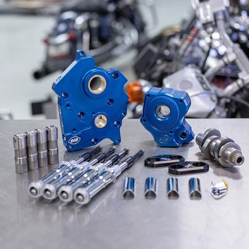 S&S Cycle 475C Cam Chest Kit M8 Oil-Cooled Chrome 310-1004C
