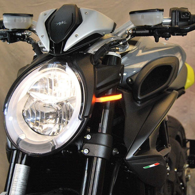 New Rage Cycles 2019+ MV Agusta Dragster 800 Front LED Turn Signals sport bike motorcycle upgrade