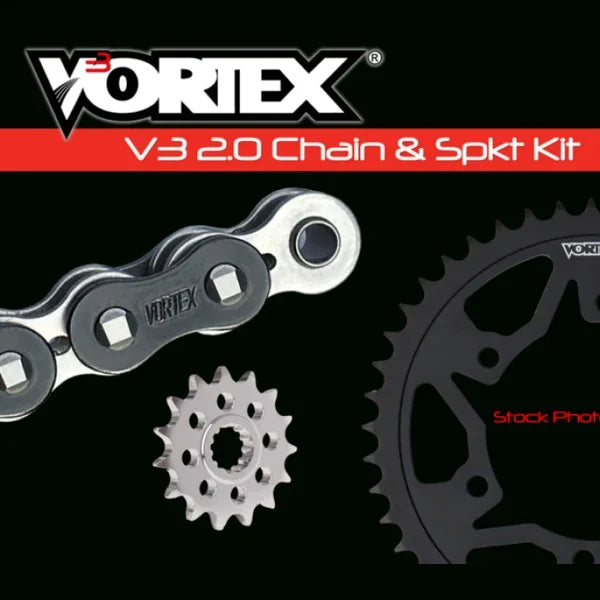 Vortex Racing 525 Chain & Sprocket Kit CK5154 Black - Vortex Racing motorcycle part