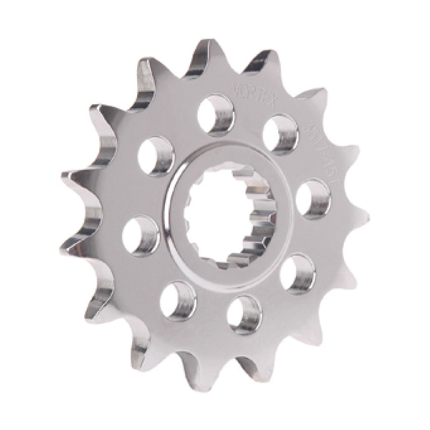 Vortex Racing Steel Front Sprocket 520 17T 3487-17 - Silver - Vortex Racing motorcycle part