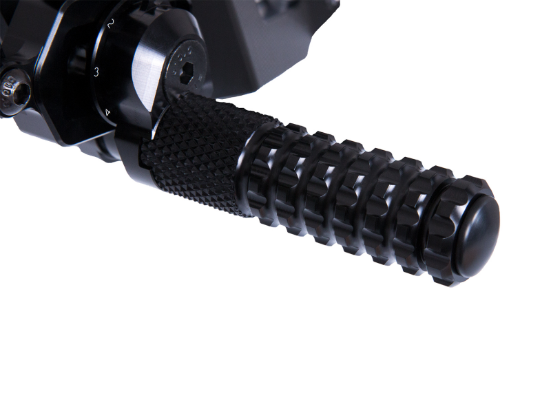 Vortex Racing Rear Set Black - Vortex Racing motorcycle part