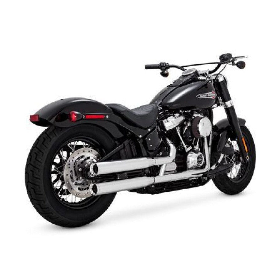 Vance & Hines Harley Softail 18-22 Eliminator Chrome Slip-On Exhaust product image