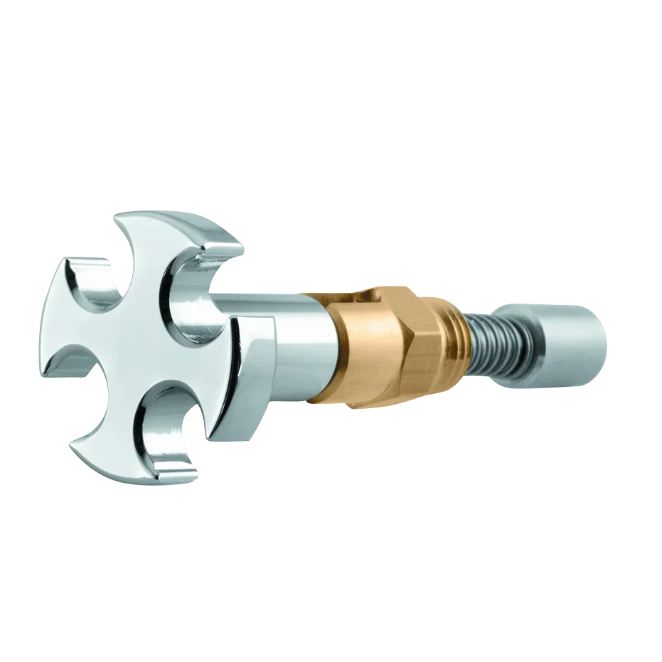 Biker's Choice B-E-G Chrome Cross Enrichener with Chrome Cross Knob product image