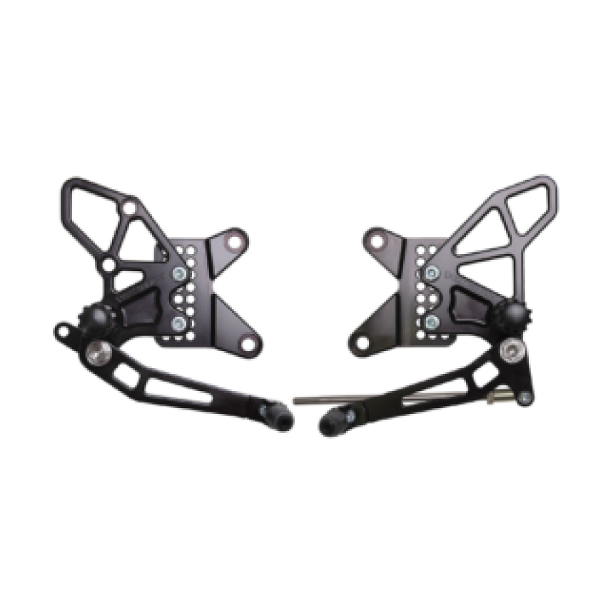 Vortex Racing 13-18 Kawasaki ZX636 Ninja ZX-6R Rear Set - Black - Vortex Racing motorcycle part