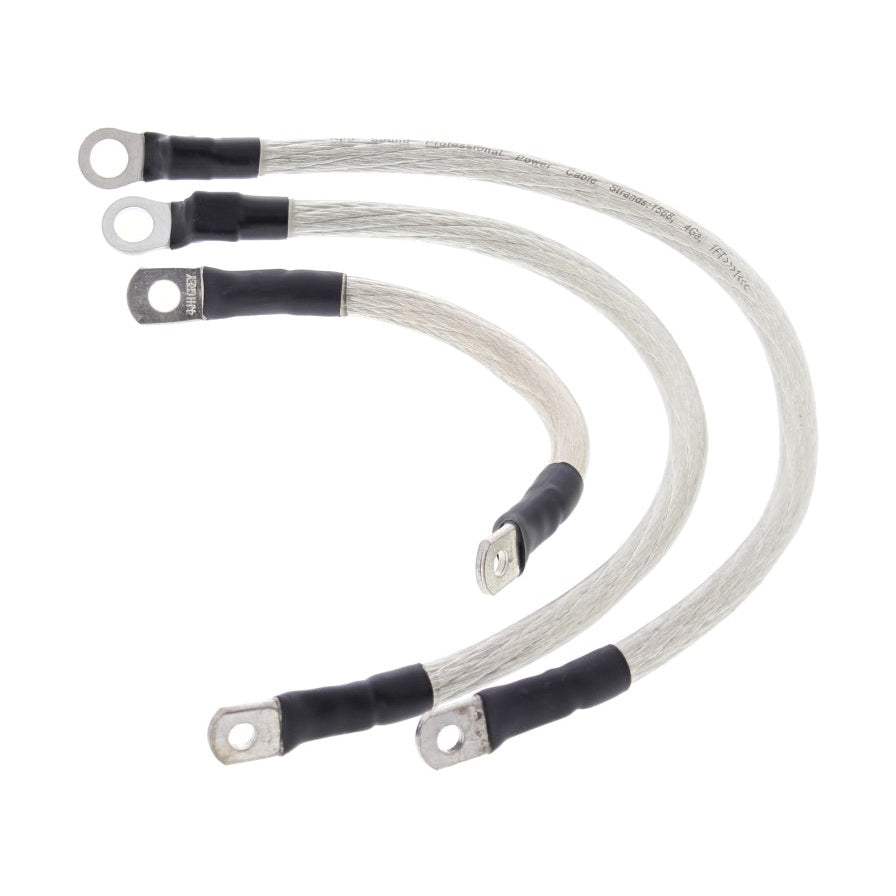 All Balls Racing Harley-Davidson Battery Cable Kit Clear 79-3001