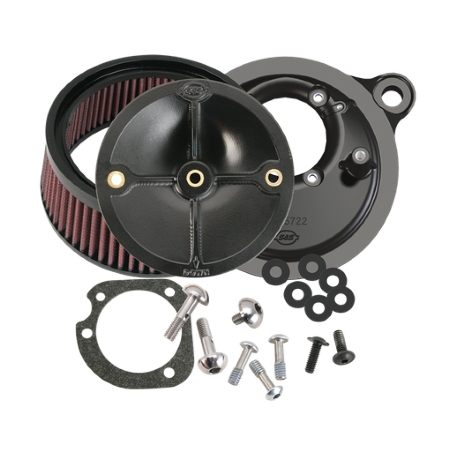 S&S Cycle Fuel-Injector Softail Stealth Air Cleaner Kit No Cover