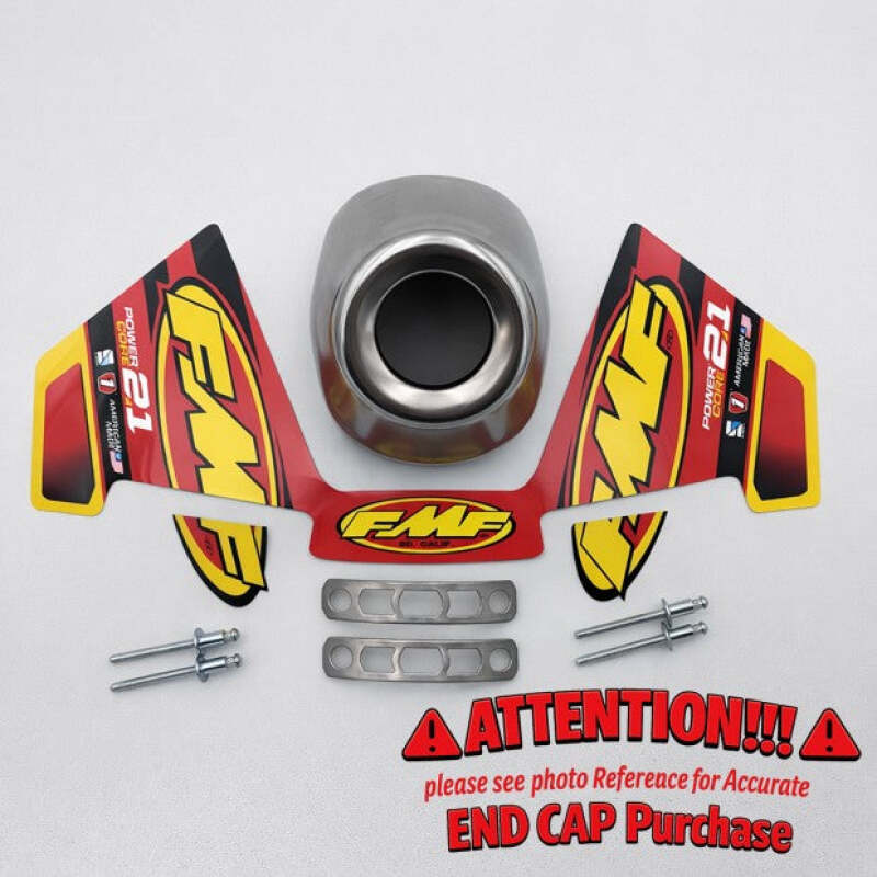 FMF Powercore 2.1 Repl. Slash Cut SS Rear Cone Cap - 1.090 inch
