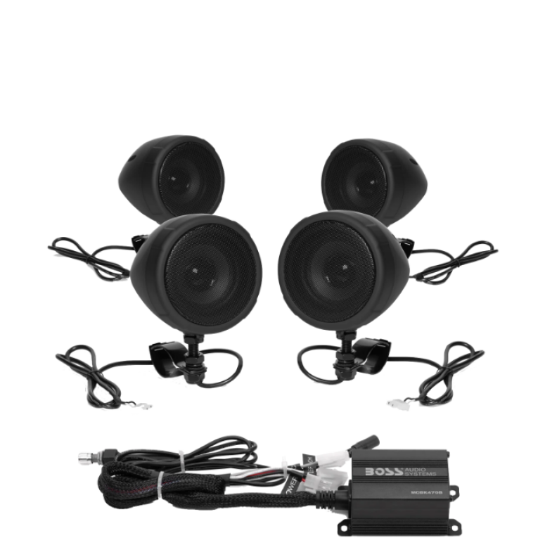 Boss Audio MCBK470B 4-Speaker Bluetooth Motorcycle System