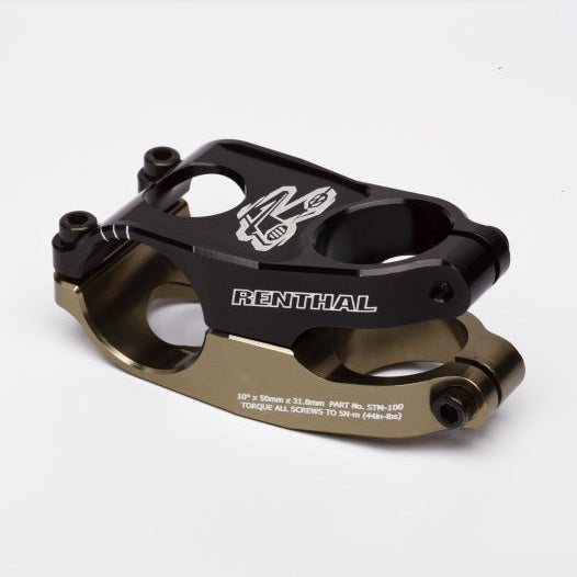 Renthal Apex Stem 40 mm - Aluminum Gold/Black