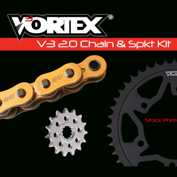 Vortex Racing Chain & Sprocket Kit CKG6131 Gold - Vortex Racing motorcycle part