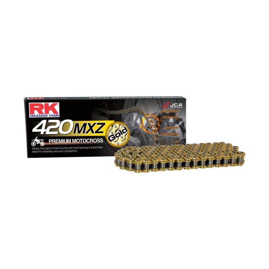 RK Chain 420MXZ Motocross Chain 126L Gold