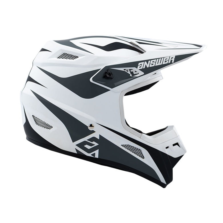 Answer 26 AR1 Mototown Helmet Glossy White/Grey/Black - XL