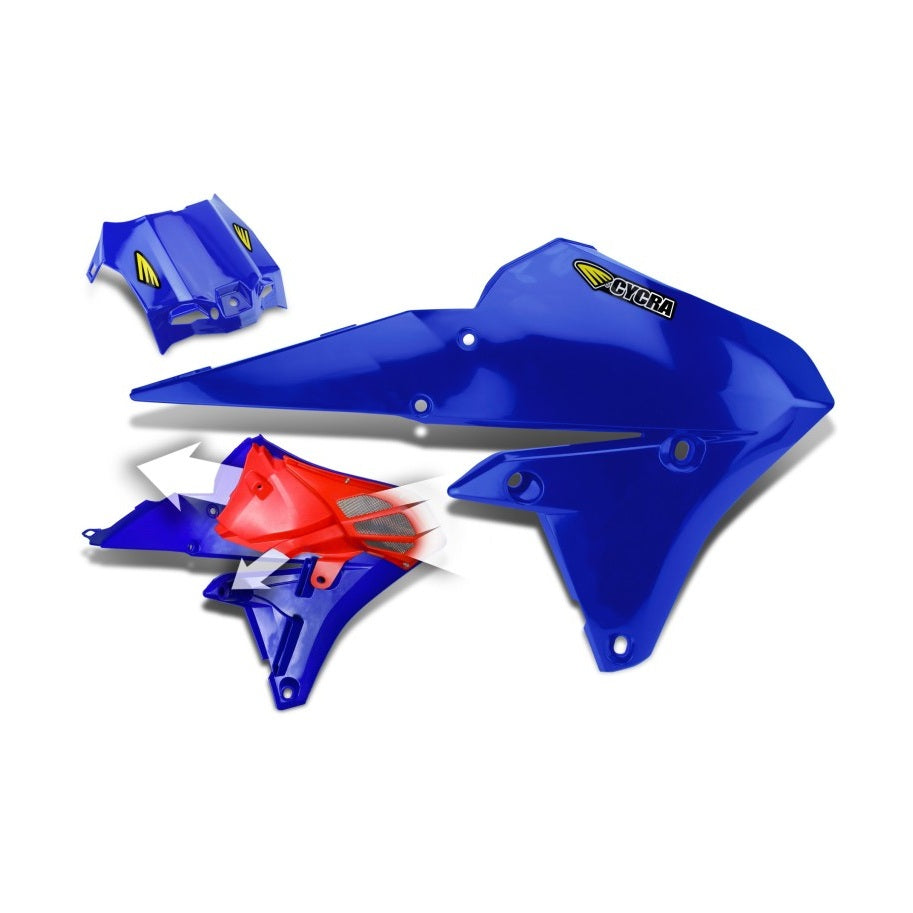 Cycra Yamaha YZ/WR Powerflow Shrouds 1CYC-1782-62 - OEM Blue - Cycra dirt bike part