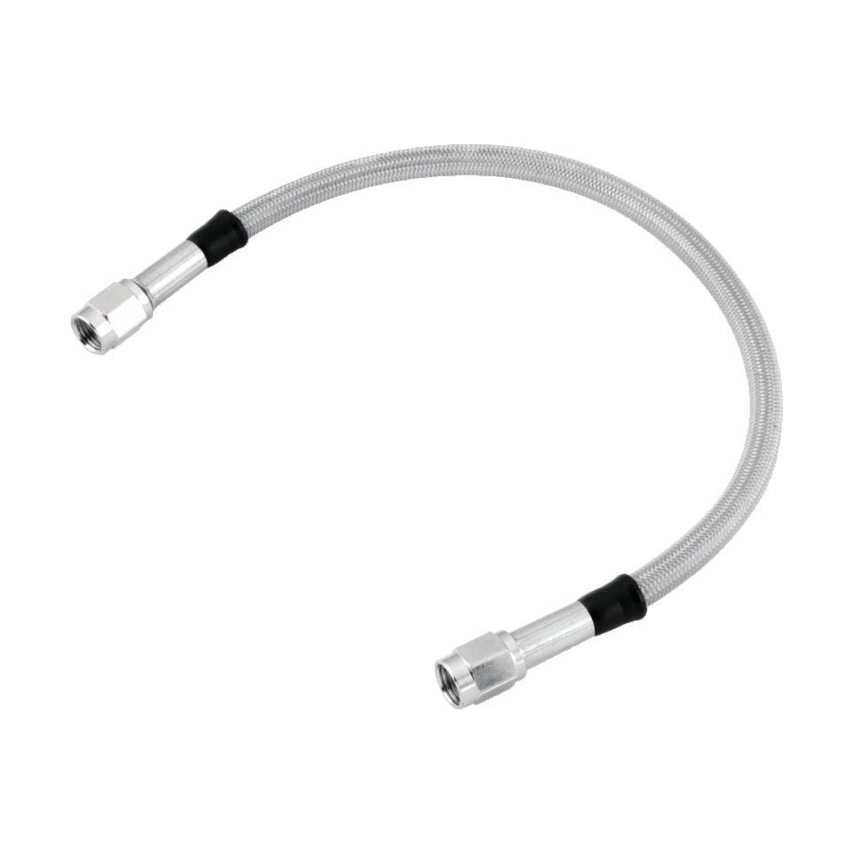 Twin Power 50 Inch Clear Coated Dot Stainless Steel Brake Hose AN-3