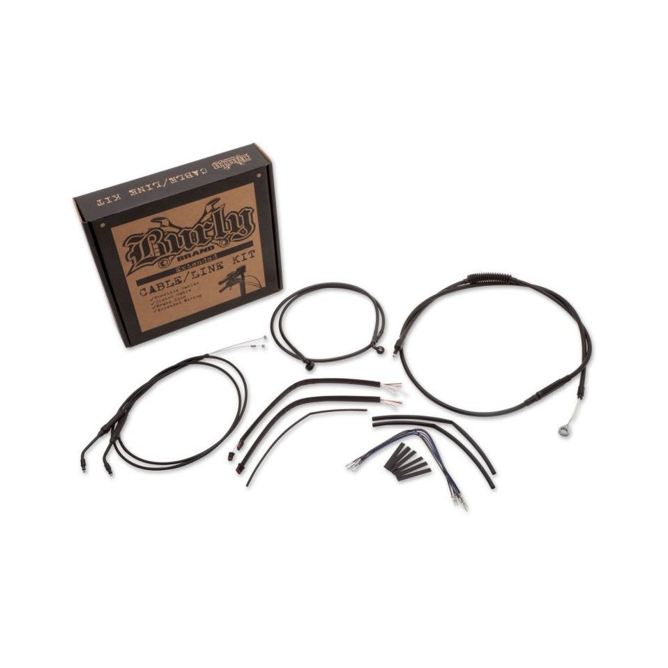 Burly Brand Harley Sportster Cable & Line Kit 14-Inch Ape - B30-1000 product image