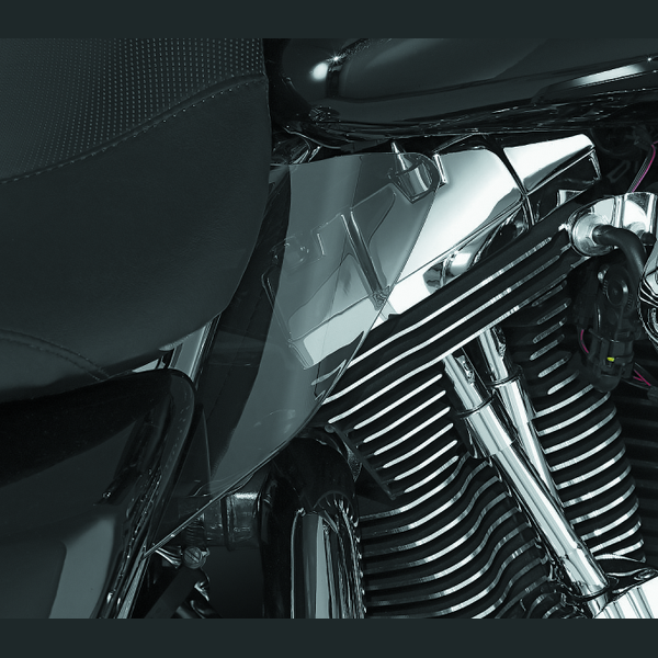 Kuryakyn Saddle Shields Heat Deflectors Touring Smoke - 1188