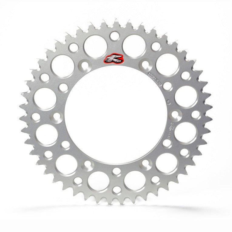 Renthal 96-02 Honda CR80RB Rear Grooved Sprocket - Silver 420-54T