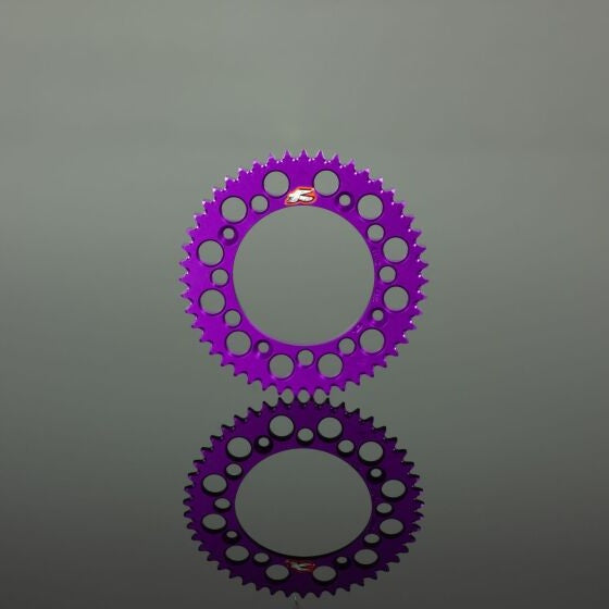 Renthal 94+ Kawasaki KX 125-450 Rear Grooved Sprocket - Purple 520-51T