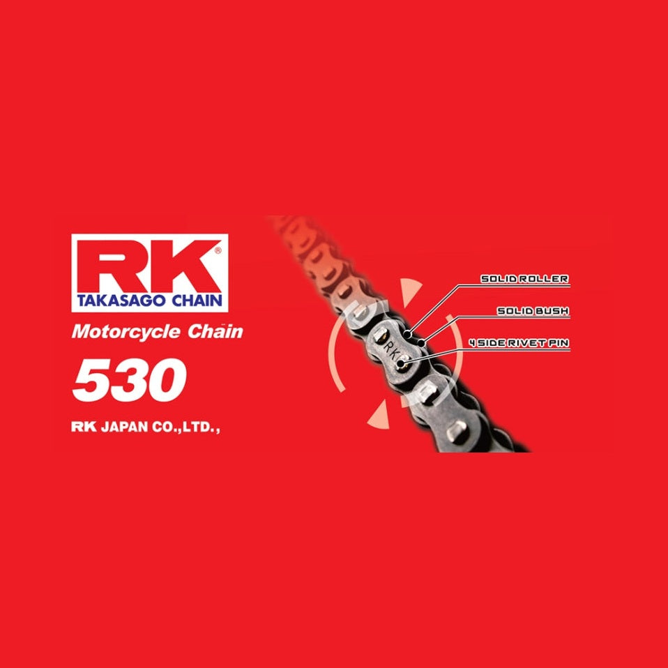 RK Chain 530 Motorcycle Drive Chain 110L Natural