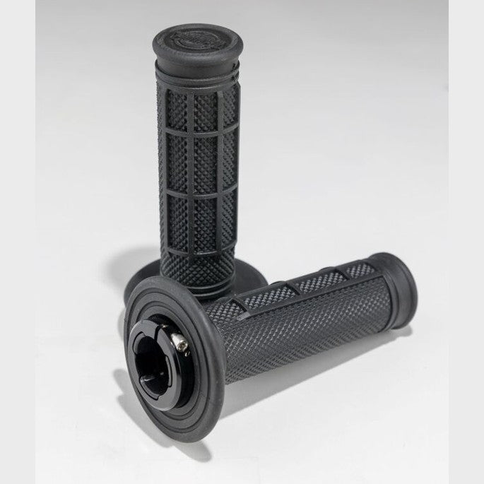 ProTaper Pro Series Clamp-On 1/2 Waffle Dirt Bike Grips - Black/Black - ProTaper powersports product