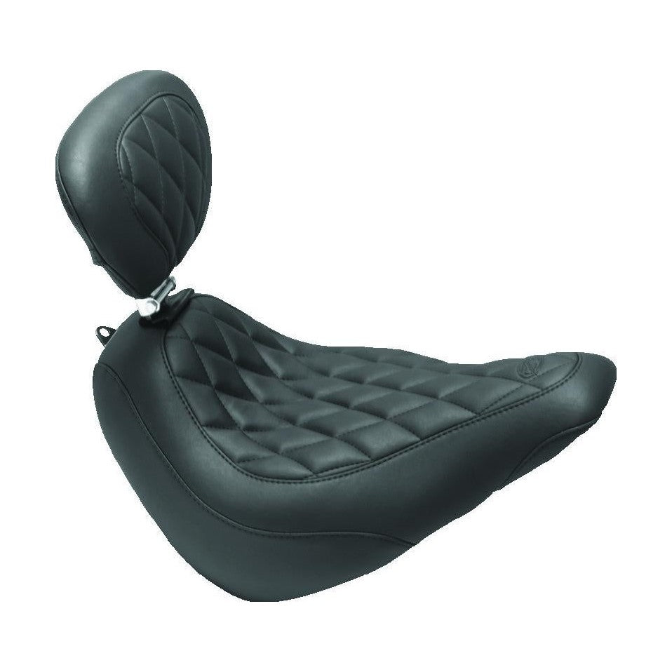 Mustang 18-21 Harley Softail Wide Tripper Solo Seat with - 83046 motorcycle seat accessory