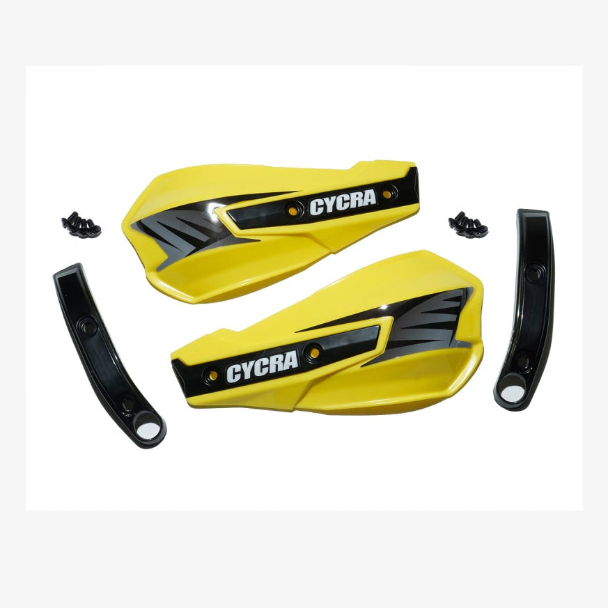 Cycra Vortex Handguard Shields - Yellow - Cycra dirt bike part