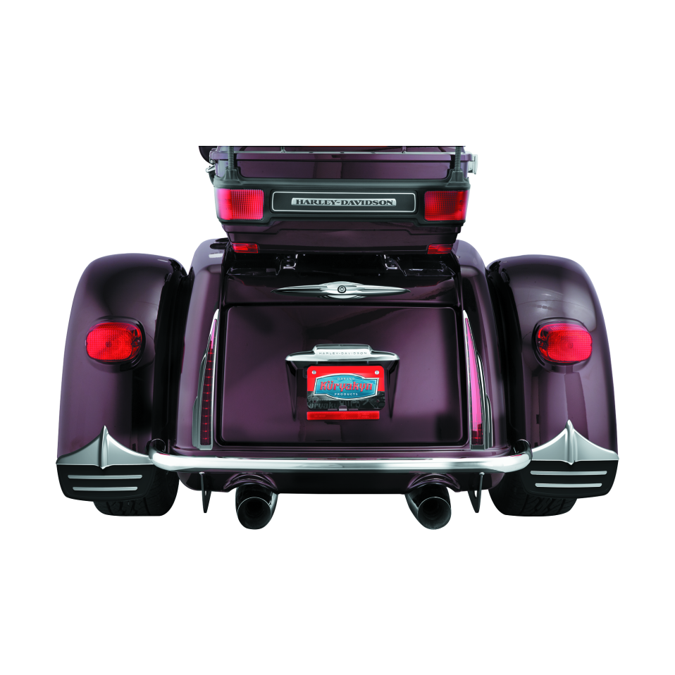 Kuryakyn Rear Mud Flaps For Trikes Chrome - Harley-Davidson