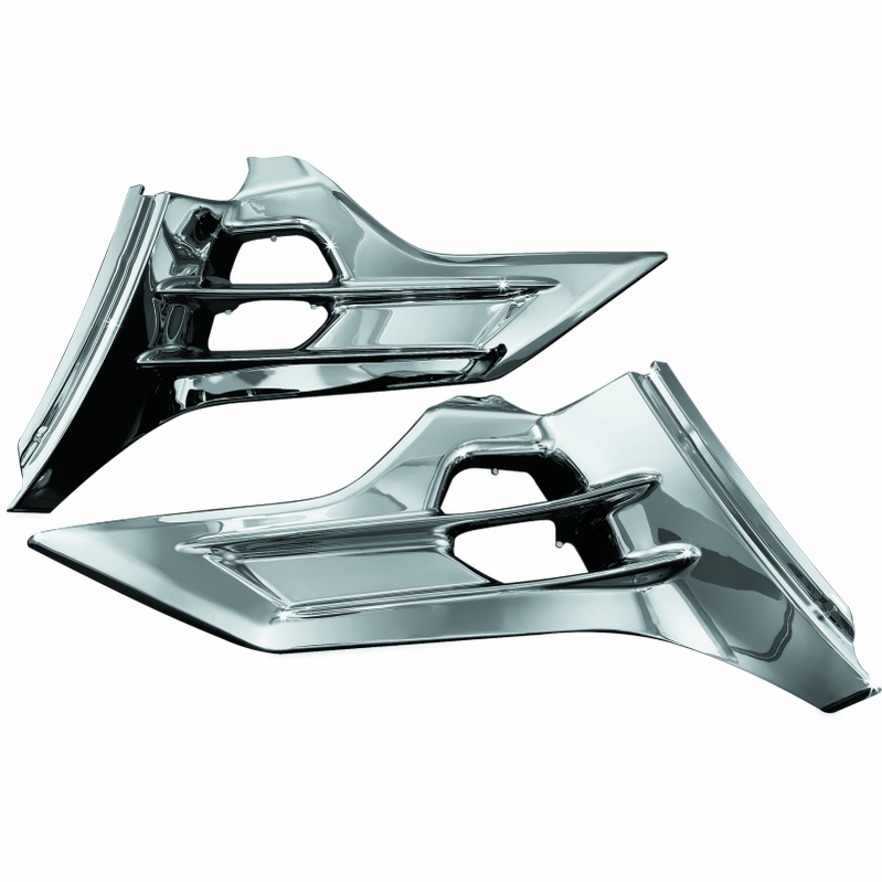 Kuryakyn Louvered Battery Box Covers Honda GL1800 Chrome