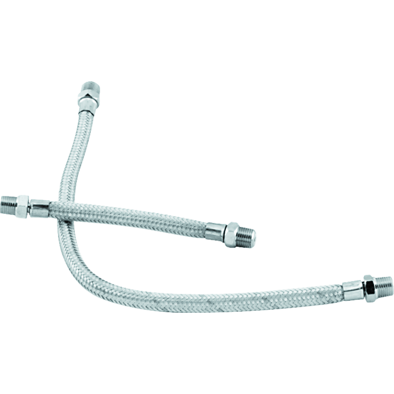 Biker's Choice Shovelhead Braided Stainless Rocker Box Oil Line Set product image