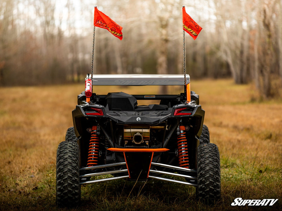 Picture of the back of the unit with the Can-Am Maverick X3 Long Travel Kit Boxed A-Arms