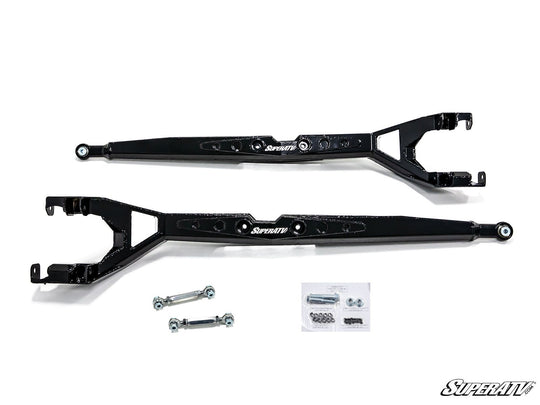 Picture of the trailing arms in the Can-Am Maverick X3 Long Travel Kit Boxed A-Arms