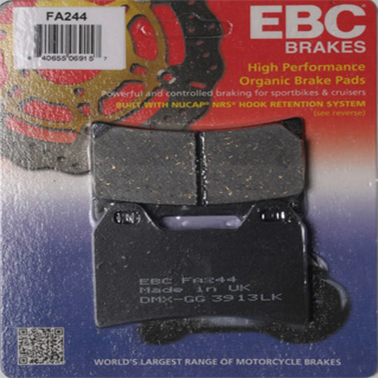 EBC FA244 Organic Brake Pads product image 1