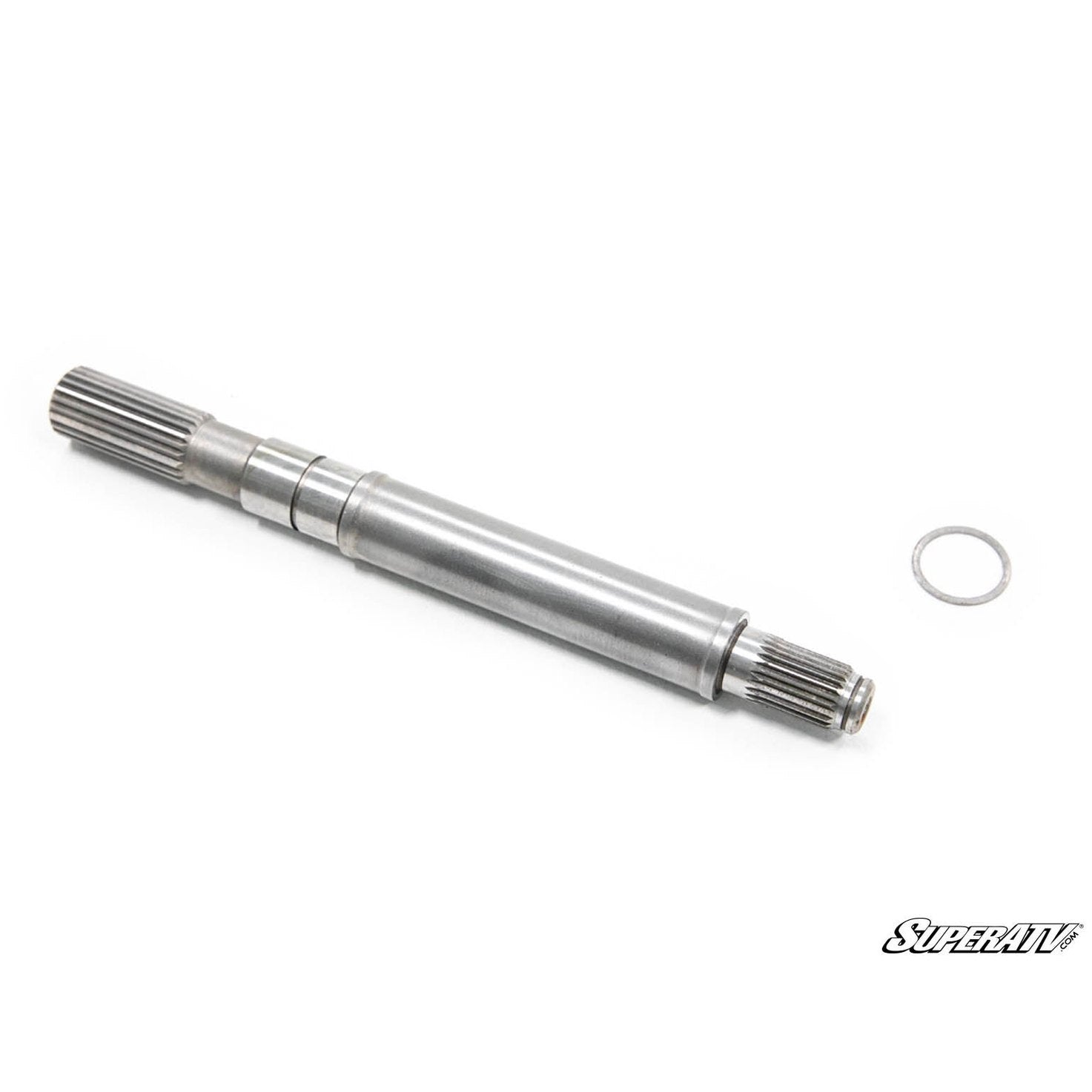 The shaft and washer for the Polaris Front Output Shaft