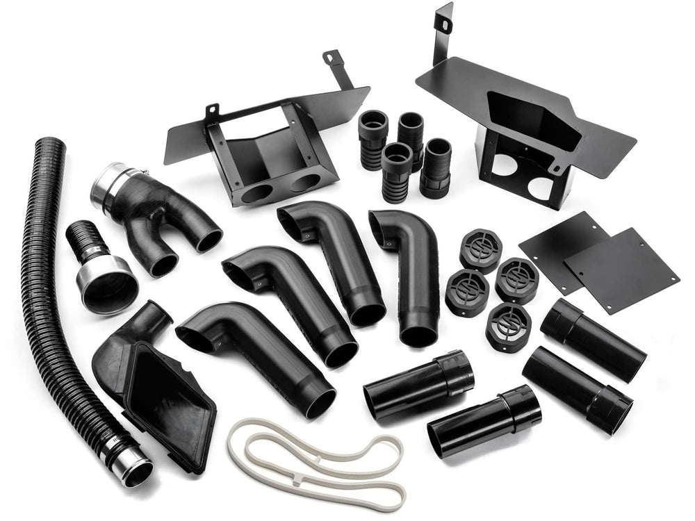 Picture of the parts included for the Polaris RZR Pro XP Depth Finder™ Snorkel Kit