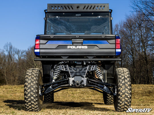 Picture from the rear of the Polaris Ranger XP 1000 Long Travel Kit