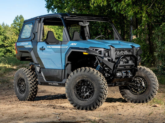 Picture of the front right side Polaris XPEDITION 3" Lift Kit