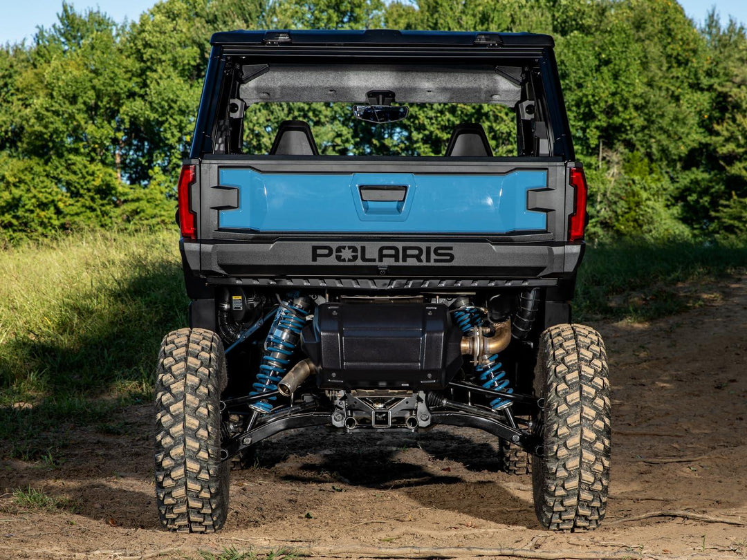 Picture from the rear of the Polaris XPEDITION 3" Lift Kit installed